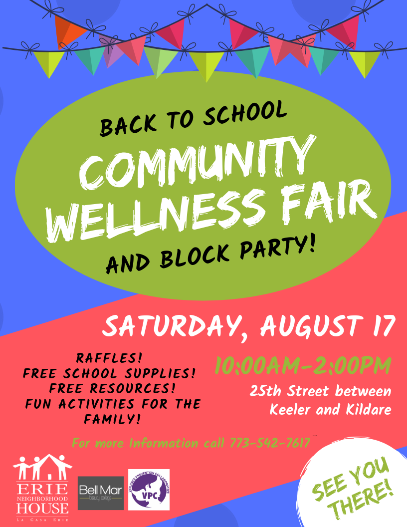 Back to School Community Wellness Fair - Erie Neighborhood House